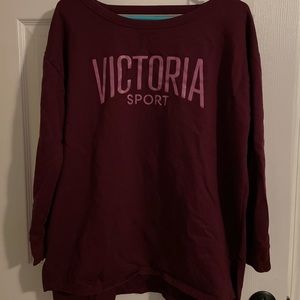VS sweatshirt, large, maroon.